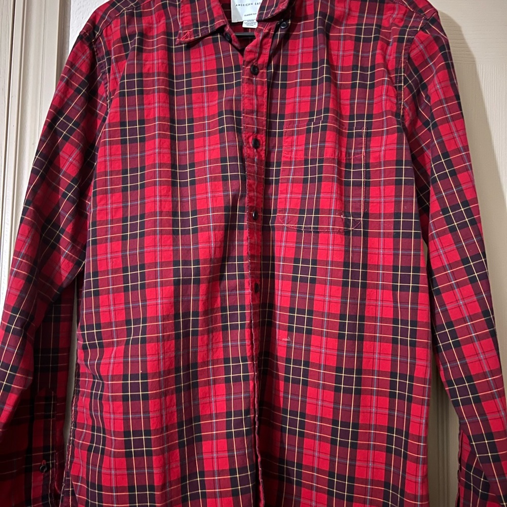American Eagle Flannel T-Shirt